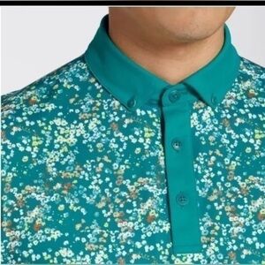 Walter Hagen Men Performance 11 Garden Party Print Short Sleeve Golf Polo Sz XL